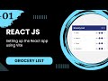 React JS #1 - Setting up the React app using Vite