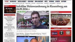 INFOfilm WEINWANDERUNG in RAUENBERG am 04.09.2016