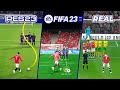 FIFA 23 vs eFOOTBALL 2023 vs REAL LIFE | Free kick Comparison