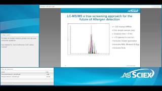 Allergen testing by LC-MS/MS - Food \u0026 Enviro Summer Webinar Series