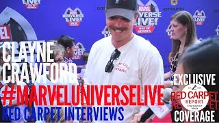 Clayne Crawford #lethalweaponFOX interviewed at the Marvel Universe LIVE! Age of Heroes premiere
