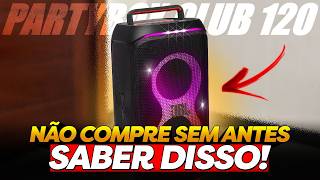 JBL PARTYBOX 120 - caixa PEQUENA com GRANDE PROBLEMA?