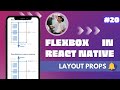 React Native FlexBox Layout in Hindi #21