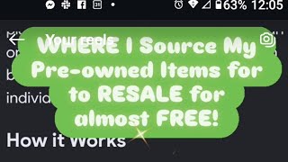 Where you can get all of your items for your resale business for almost free! Start your biz today.
