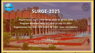 🚀 IIT Kanpur Summer Internship 2025 | SURGE Internship 2025 | ₹12K Stipend | Apply Now!