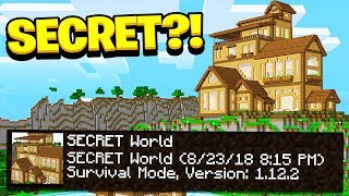 I FOUND My Little Brother's *SECRET* Minecraft PE World!