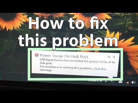 Power surge on hub port Windows 7/8/10|| how to fix this problem|| 100℅ working this method