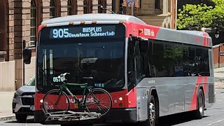 Ride on cdta: 2016 Gillig BRT Low floor 5516 on route 905