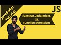12. Function Declarations vs Function Expressions| JavaScript tutorial for beginners.