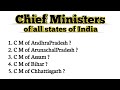 Chief Ministers of all states of India 2021 part 1 | Wisdom Addicted #shorts #shortvideo