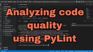 Automatic code quality analysis using pylint with example