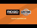 RIDGID Lifetime Service Agreement - How To Register