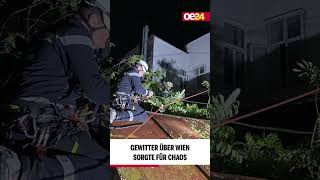 Gewitter über Wien: 70 Feuerwehreinsätze #shorts