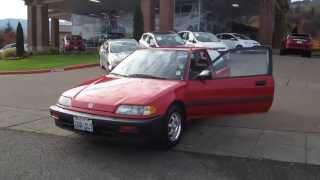 1988 Honda Civic, Red - STOCK# 14-1432A