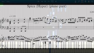 beatmania IIDX 7th style - Spica (N, H, A) (piano part score)