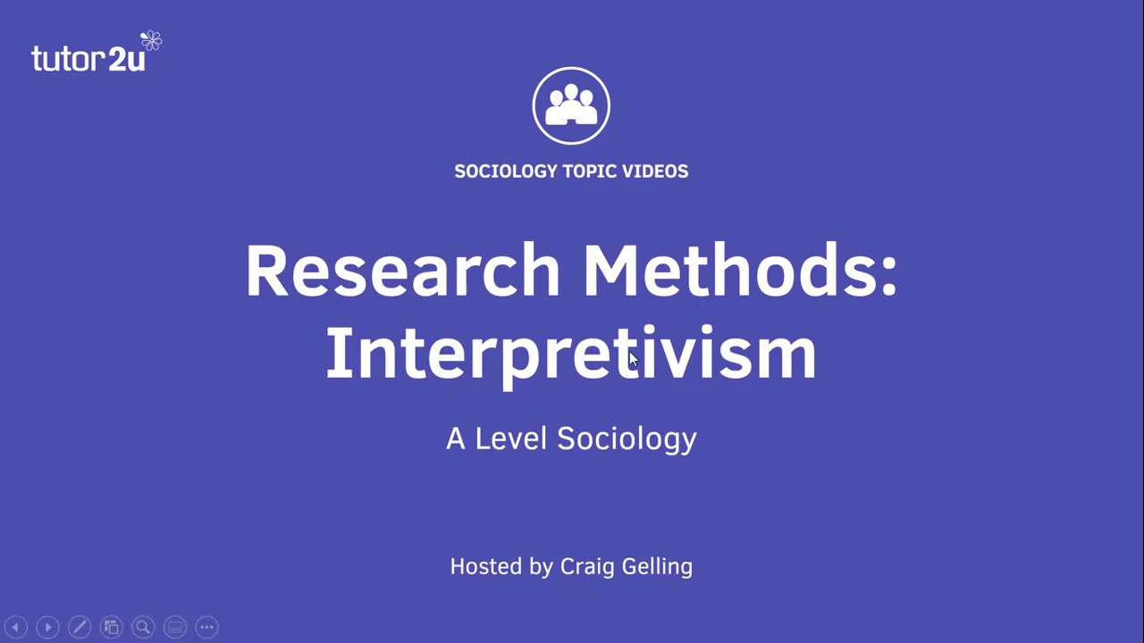 Research Methods Interpretivism Sociology Theory Methods Youtube