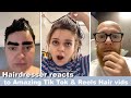 Hairdresser reacts to Amazing Tik Tok & Reels Hair Transformations & Fails #hair #beauty