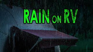 🎧 NIGHT RAIN ON RV | Soothing Ambient Noise for Sleep and Relaxation, @Ultizzz day#32