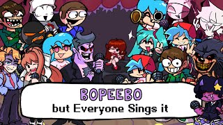 Bopeebo but every turn a different character sings it - Friday Night Funkin' Cover