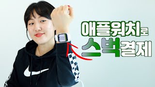 애플워치 결제 | 요새 누가 스벅에서 카드로 결제하니!! (월렛에 스타벅스 카드 넣는 방법)