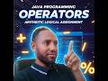 Operators in Java programming || arithmetic operators in Java