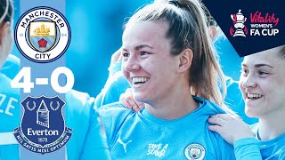 WEIR WONDERGOAL! | Manchester City 4-0 Everton | Women's FA Cup