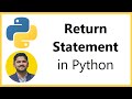 Return Statement in Python | Amit Thinks