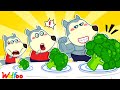 Muscle Wolfoo | Big, Medium and Small Plate Challenge - Healthy Habits for Kids | Wolfoo Channel