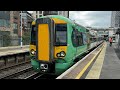 Trains at East Croydon, BML, 27/06/24