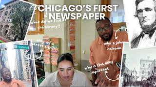 The Chicago Democrat - Site of Chicago’s FIRST Newspaper and why does this alley have a street sign?