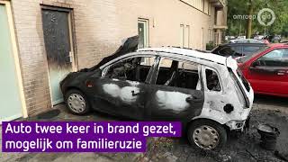 Auto twee keer in brand gezet, familieruzie speelt mogelijk rol