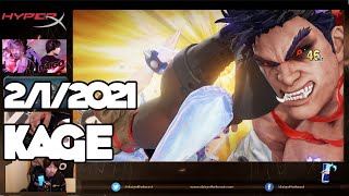 【BeasTV Highlight】 2/1/2021 Street Fighter V カゲ Kage Part 2