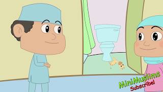 Mini Muslims Cartoon - Dua episode 01 - Entering and leaving the washroom