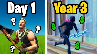 My 3 Year Fortnite Competitive Progression! (Noob to Pro)