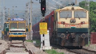 Beautiful KAZIPET WDG4 and WDG4D Power BCNA Freight Train | Indian Railways