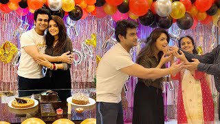 Sugandha Mishra's Grand Birthday at Sasural with Sanket Bhosale,Mother In Law and Family