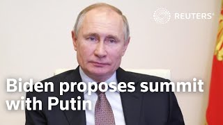 Biden proposes summit with Putin