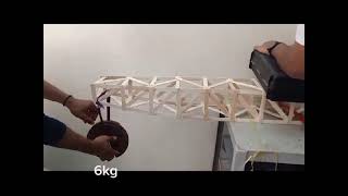 Failure of cantilever truss (Experimental Test)