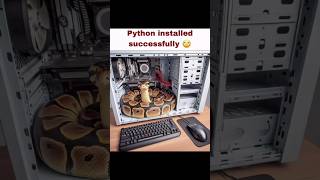 python installed successfully🙄#shortsvideo #shorts