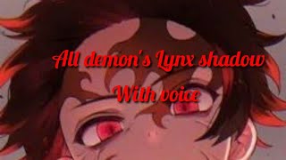 All demon's lynx shadow with voice