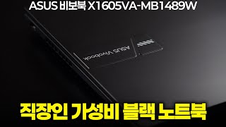 오피스맨들 주목! 가성비 넘치는 블랙 비보북이 나왔어요! ASUS 비보북 X1605VA-MB1489W (SSD 512GB)[노리다]