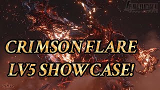 { FF7: Ever Crisis } LV5 Crimson Flare/Hellfire Showcase! Testing the True Power of Fire!