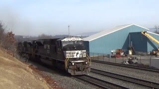 SD80MACS PULLING 11A BY THE BRICKYARD WITH A SICK HORN