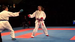 Karate1 PL, Almere 2014 - ZARETSKA vs. ZUANON - Kumite fem. -68 FINAL