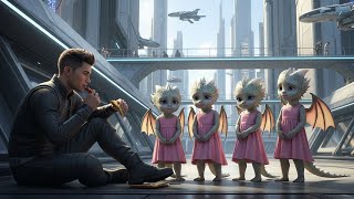 Young Veteran Waited Alone — Until Four Dragon Kids Said, “Mama’s Sorry We’re Late” SCi-Fi Story HFY