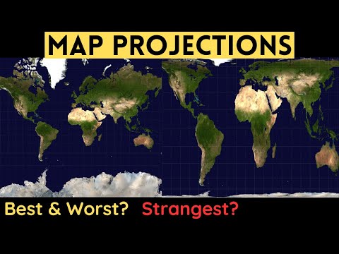 What are the 4 types of map projections?