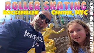 Roller Skating at Rockefeller Center, Flipper's Roller Boogie Palace NYC - Finishing the 48 States