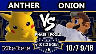 TBH6 SSBM - Anther (Pikachu) Vs. Onion (Dr. Mario) - Smash Melee Pools