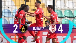İstanbulspor (2-4) Siltaş Yapı Pendikspor - Highlights/Özet | Trendyol Süper Lig - 2023/24