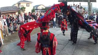 2019 1013／坂元大獅子；宮入●後半＜誉田神社秋祭り＞東かがわ市引田